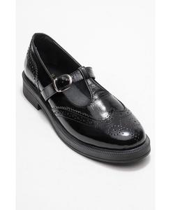 Женские лоферы Janney с кожаным ремешком Forever & Always Shoes, Black patent leather