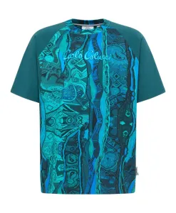 Футболка в стиле ретро Carlo Colucci, синий