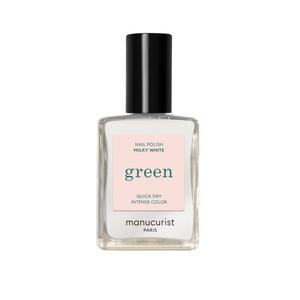 Лак для ногтей green quick dry Manucurist, milky white, объем 15 мл