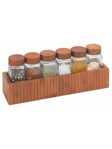 Wenko Коробка/Корзина 'Mera' и перечница 'Anni' в коричневом цвете