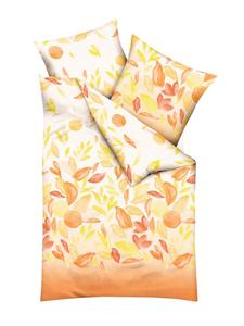 Jack Комплект постельного белья из двух предметов премиум-класса из жатой ткани, размер 135x200 см, цвет Matisse, оттенок Mandarin