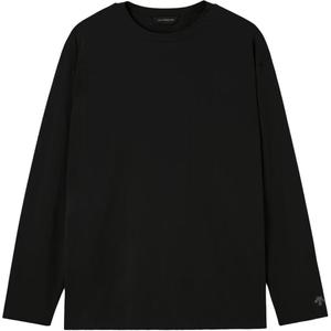 Мужские толстовки с круглым вырезом, средней толщины Descente, черный