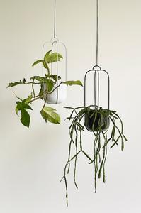 Подвесной цветочный горшок (2 шт.) Hübsch, черный