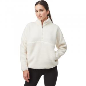 Kapuzensweat w ecoloft half zip Tentree, белый