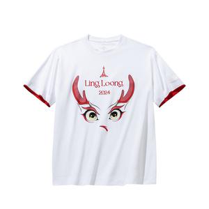 Футболка Anta Sports Life Collection Spirit Dragon унисекс белого цвета со снежинкой