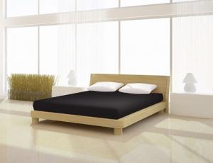 Простынь на резинке полный эластан де люкс 180-200 х 200-220 см 180х200++ Mr Sandman, черный