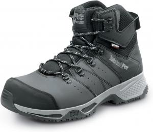 Timberland PRO Switchback, мужские, с расширенным носком, EH, WP, противоскользящие рабочие кроссовки MaxTrax, Black/Grey Pop