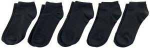 Носки Urban Classics No Show Socks 5-Pack, черный