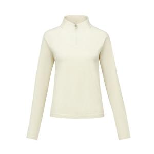 Женская тренировочная кофта с длинным рукавом DESCENTE, cr-cream