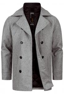 Пальто межсезонное INDICODE JEANS Lunil, светло-серый