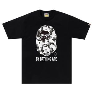 Футболка BAPE ABC Camo By Bathing Ape, цвет черный/серый