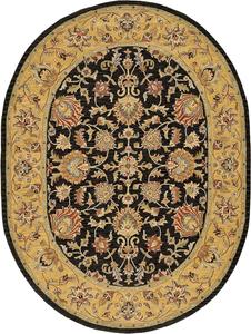 Ковер ручной работы SAFAVIEH, 229 x 290 см, Heritage Collection овальный charcoal / gold HG343E традиционный восточный премиальная шерсть