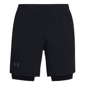 Шорты launch run 2-in-1 shorts 'black' Under Armour, черный