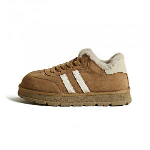 Кеды, скейтборд обувь женская низкая Central&Kitty, коричневый