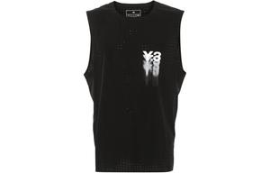 Футболка-майка с принтом Y 3 Y-3, черный