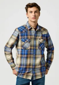 Рубашка в западном стиле Wrangler, Blue Brown