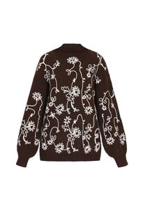 Большой свитер usha FESTIVAL, темно-коричневый