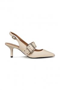 Кожаные туфли-шпильки d kleopy Geox, бежевый