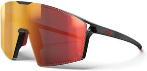 Солнцезащитные очки Julbo Edge Performance, унисекс, цвет Matte Black / Red, линзы Smoke W/ Multilayer Red Mirror (Spectron 3), панорамный обзор, полная вентиляция, 100% защита от УФ