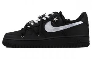 Женские кроссовки для скейтбординга Nike Air Force 1, Black/Silver
