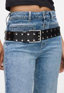 Ремень Karl Lagerfeld Jeans WIDE STUDDED, Black