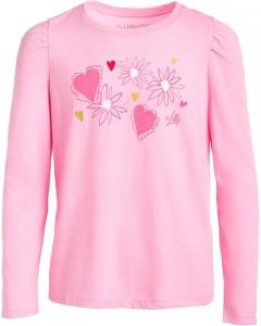 Женская блузка с длинным рукавом Lilly Pulitzer Kids Mini Jansen, Multi Dear Heart Graphic Childrens