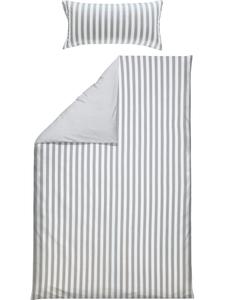 Erwin Müller Двустороннее постельное белье Mako из атласа, серебристо-белого цвета