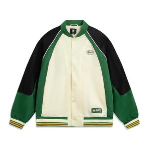 LINING Бейсбольная куртка унисекс, Pudding Yellow/Eden Green/Black