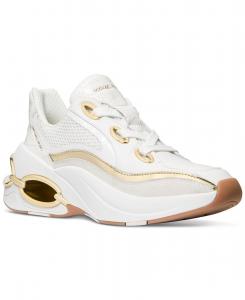 Женские беговые кроссовки Toni Trainer Michael Kors, Optic White/ Pale Gold