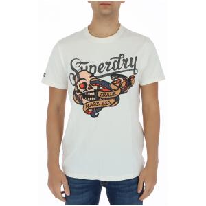 Футболка мужская Superdry. с принтом, белый