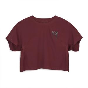 Y-3 Футболка женская бордовая