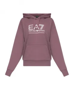 Худи с логотипом Emporio Armani Ea7, фиолетовый