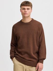 Вязаный свитер сдайк Solid, коричневый
