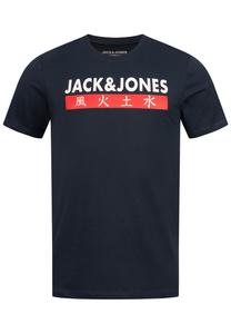 Футболка Jack & Jones Print ELEMENTS TEE SS CREW NECK, цвет Total Eclipse