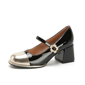 Туфли Мэри Джейн на массивном каблуке Women's TAFN, черный