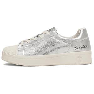 Низкие женские скейтерские кеды Tata, серебряный