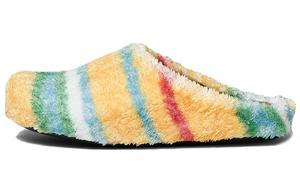 Закрытые тапочки мужские жёлто-зелёные MARNI