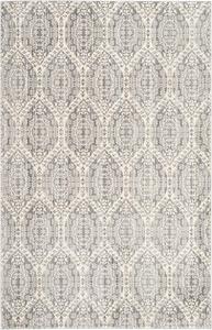 Ковер SAFAVIEH, 122 x 183 см, Valencia Collection, Mauve & Cream, дизайн в стиле бохо шик с эффектом потертости, не линяет и прост в уходе, идеален для помещений с высокой проходимостью: прихожая, гостиная, спальня (VAL206A)