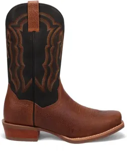 Мужские повседневные сапоги Dan Post Creed с вышивкой, квадратный носок, сапоги средней длины - коричневые, черный