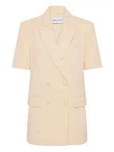 Двубортный пиджак с короткими рукавами Rebecca Vallance, желтый