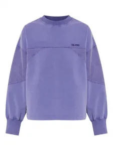 Свитшот с вышитым логотипом The Attico, фиолетовый