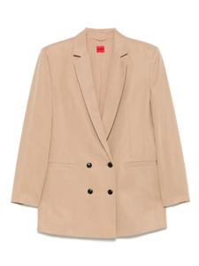 Двубортный блейзер HUGO, нейтральный