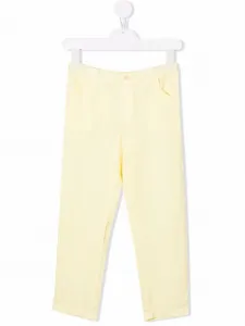 Льняные брюки прямого кроя Siola, желтый