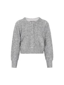 DreiMaster Женский кардиган серого меланжевого цвета