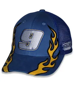 Регулируемая кепка Blue Chase Elliott NAPA Flame Trucker для больших мальчиков и девочек Checkered Flag Sports