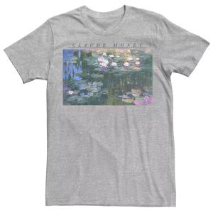 Мужская футболка Claude Monet Lily Pad Picture Licensed Character