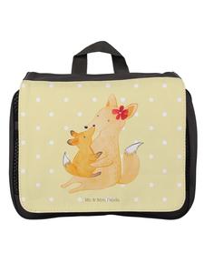 Mr. & Mrs. Panda Косметичка Fox Mama без надписей, пастельно-желтого цвета