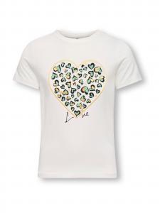 ONLY GIRLS Футболка 'KOGLany-Nina' в белом цвете