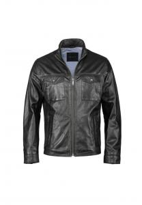 Кожаная куртка буниколо Bugatti, черный