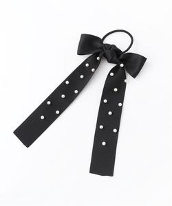 Резинка для волос Three Four Time/Dot Pearl Ribbon, цвет Black